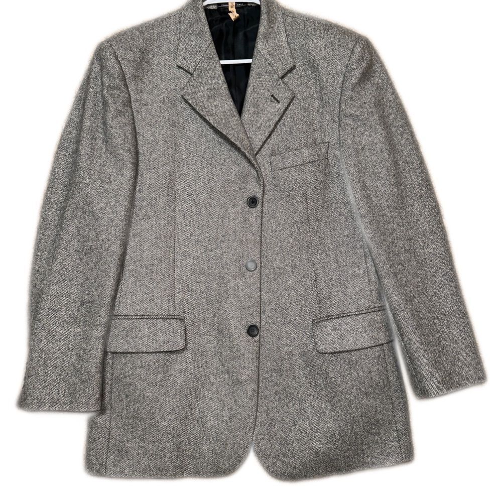 Bachrach Gray 100% Cashmere Overcoat